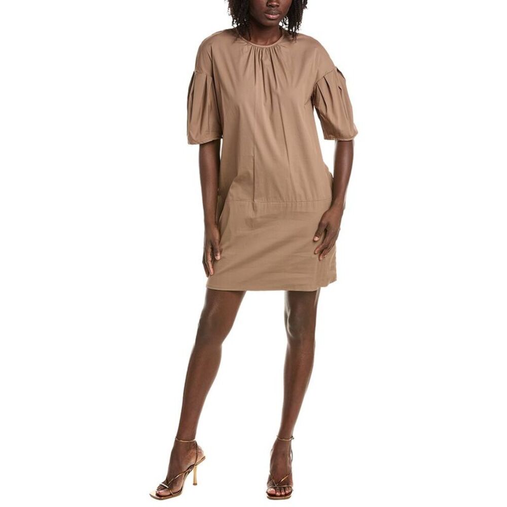 Max Mara Womens S  Isotta Mini Dress, Brown